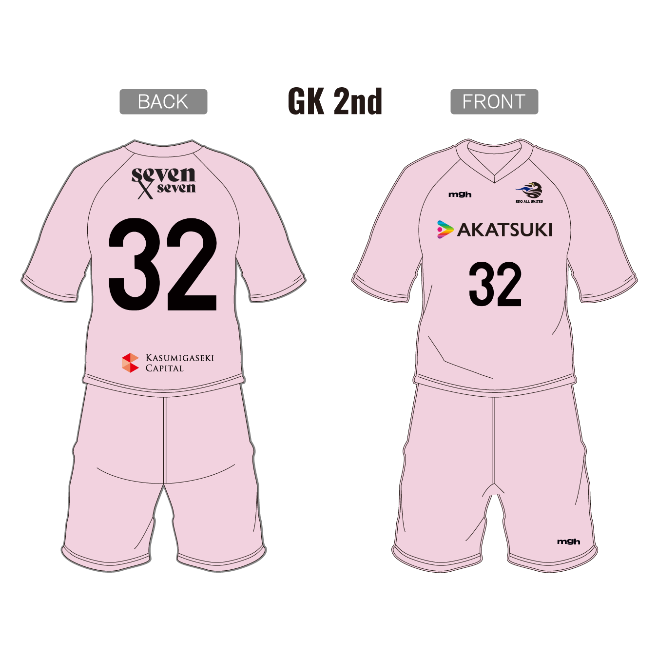 2026年公式ユニフォーム トップス(GK 2nd / アウェイ) #32