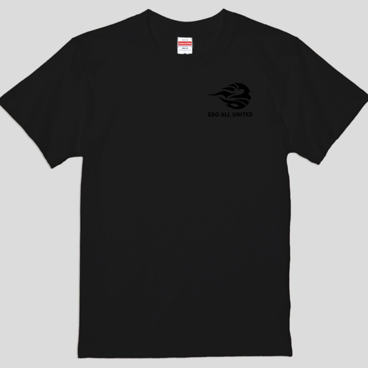 【黒×黒】シンプルエンブレム Tシャツ