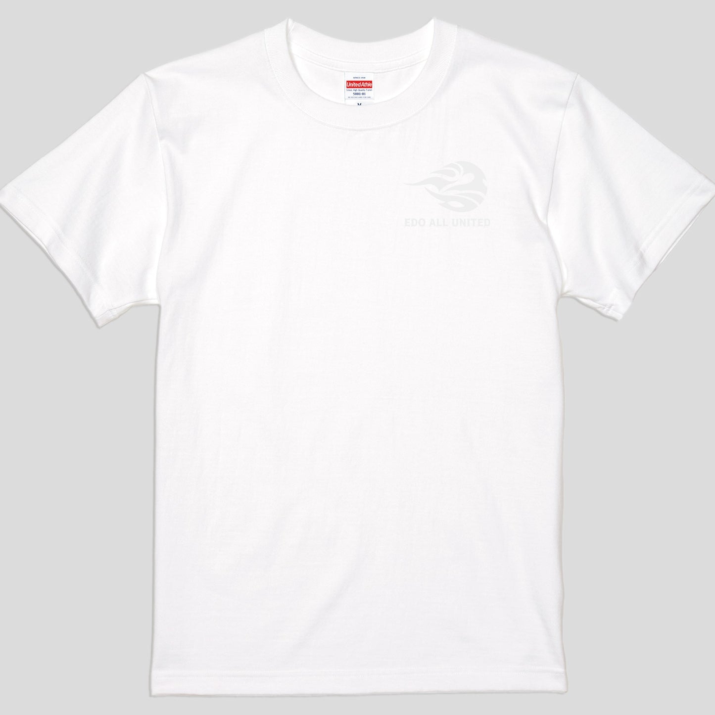 【白×白】シンプルエンブレム Tシャツ