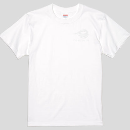 【白×白】シンプルエンブレム Tシャツ